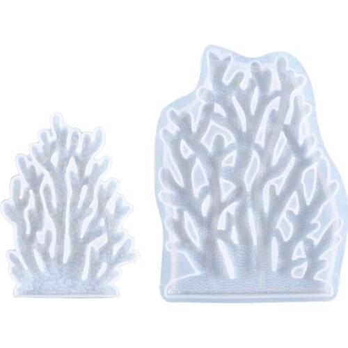 Coral Ornaments Decorations Silicone Mould DIY Crafts Polymer Clay Making Tools Crystal Epoxy Resin Mold