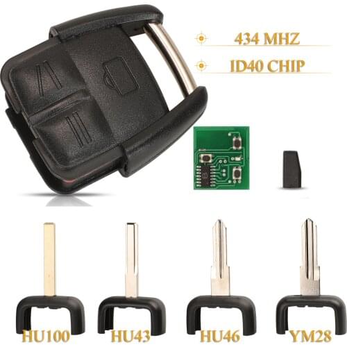 Kuttery 3 Buttons Smart Remote Car Key Fob 434mhz ID40 Chip For Opel Omega Vectra B OP2