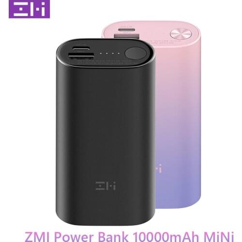 ZMI 10000mAh MINI Power Bank QB818 Two-way Fast Charging 30W MAX Small Size High Capacity Support Low Current Charging