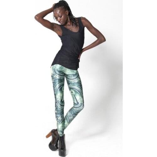 Women Pencil Prints Legging Fashionable Black Dollar Milk Leggings 3S33092 New Digital Print Pants