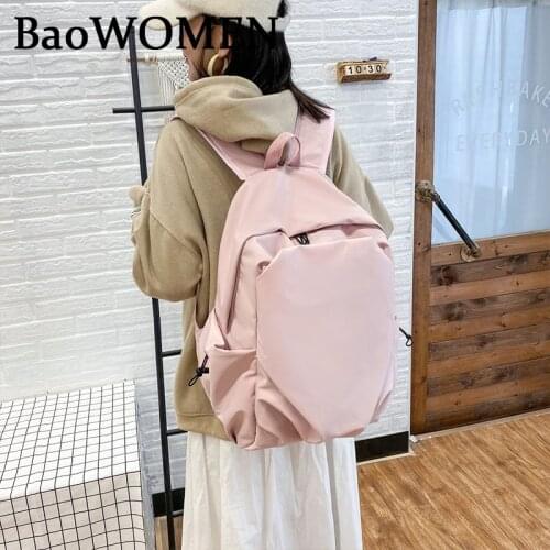 BaoWomen Woman Backpack 17.71inch Laptop Backpack Ladies Waterproof Travel Outdoor Backpack School Teenage Mochila Bag Wholesale