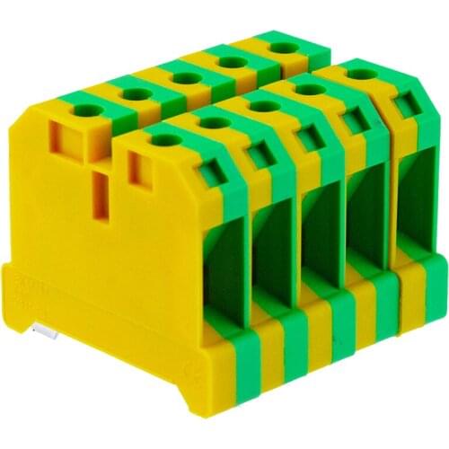 Wire Conductor EK-16/35 Weidmuller Connector Ground Screw Connection Din Rail Terminal Blocks EK16/35 10PCS