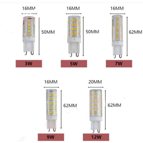 10pcs LED Dimmable Bulb G4 G9 E14 Three color Dual Color Mixed 3000K 4000K 6000K Chandelier Pendant Crystal Wall Light Bulb 220V