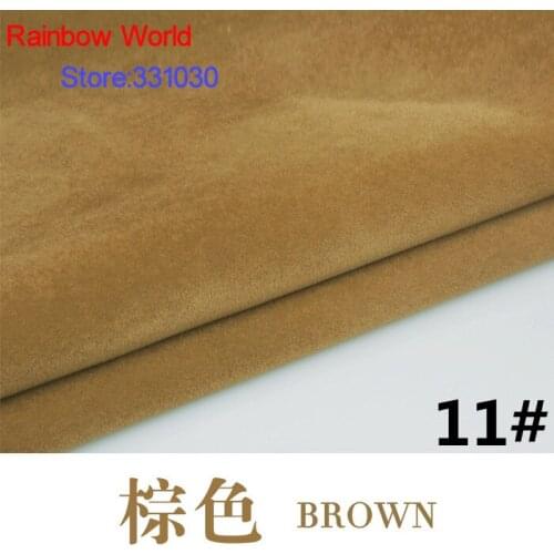 11# light brown 1 meter Flocked flocking Fabric for DIY Sofa Pillow Mattress Cushion Toys Bags material