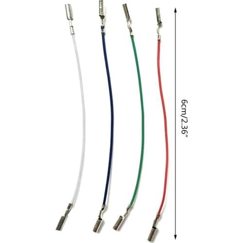3/4PCS Cartridge Phono Cable Leads Header Wires for Turntable Phono Headshell