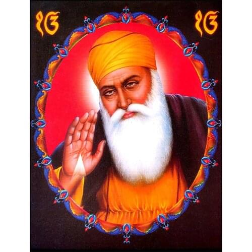 5D DIY Diamond Painting Religion Guru Nanak Diamond Embroidery Cross Stitch Mosaic Rhinestone Home Decor Craft Gift