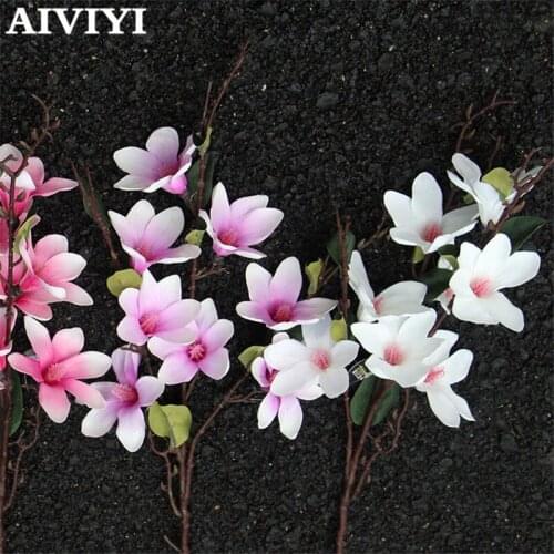 90cm perfumes magnolia cotton simulation flowers DIY wedding garden office party home photography flores artificiales