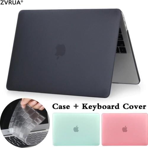 2019 New Hard Matte Frosted Case Cover Sleeve for MacBook Air 11 A1465 air 13 inch A1466 pro 13.3 15 retina A1502 keyboard cover