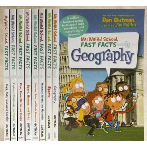 5-12 year Childrens English story book My Weird School Fast Facts picture book help child be reader early education 8pc/set