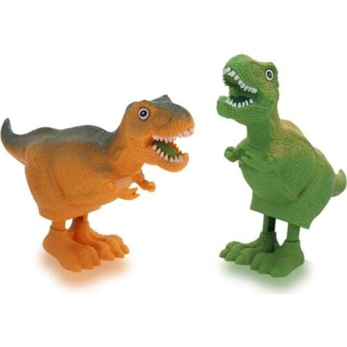Kids Cute Clockwork Toy Dinosaur Animal Bouncing Wind up Clockwork Spring Educational Kids Toy