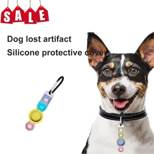 For Apple Airtag Silicone Protective Sleeve Keychain For Apple Locator Tracker Anti-lost Device Protector Case Shell For Airtags