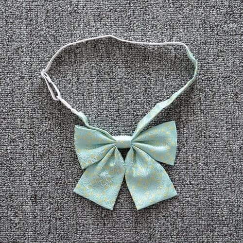 2 PCS / LOT Fantastic color lattice bow tie sailor uniforms Accessories multi-color neck tie cute soft color bowtie