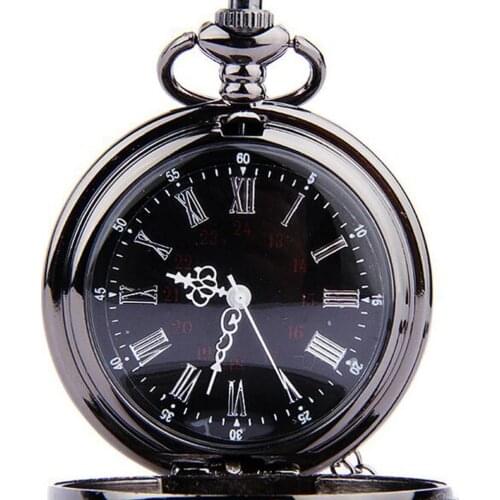 HOT Fashion Quartz Steampunk Pocket Watch Vintage Roman Number Men Women Fob Watch With Sweater Necklace Chain