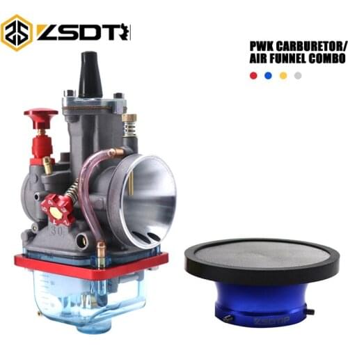 ZSDTRP PWK Carburetor For MAIKUNI Keihin Koso 28/30mm Motorcycle Carburetors with Air Filte For Suzuki Yamaha Honda Power Jet