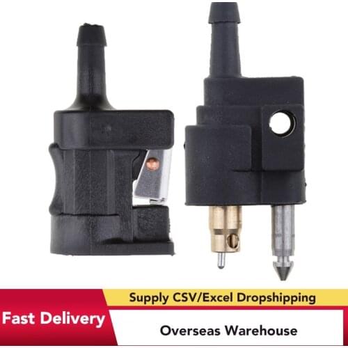 Set 1/4 ″ 6mm Male & 5/16 ″ 8mm Female Fuel Line Hose Adapter Fitting Pipe Connector for Yamaha Outboard Motor Boat Accessories