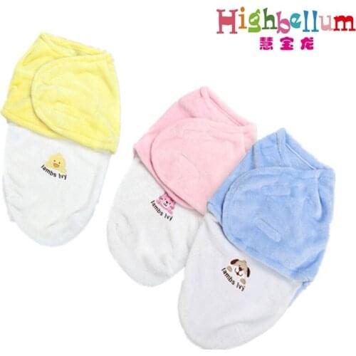Baby swaddle wrap flannel envelopes for newborns babies soft blanket swaddling Safe Sleeping Bag swaddleme infant bedding