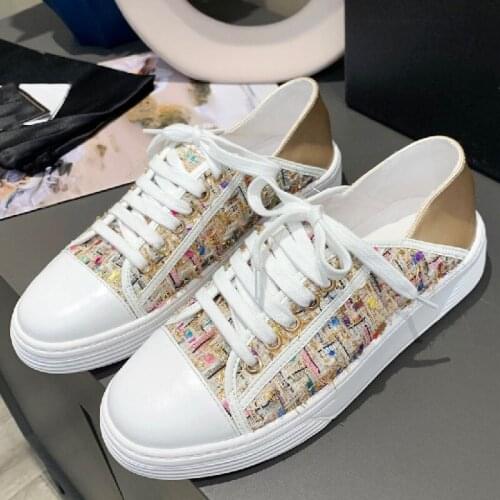 Mix Colors Sneakers Women Design Fashion Shoes Women Thick Bottom Clunky Casual Couple Shoes New Woman Shoes Lace Up Sneakers