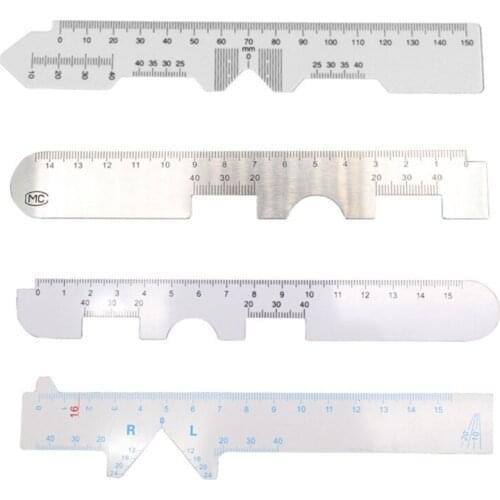4 Pack PD Ruler Optical Vernier Pupilary Ruler Distance Meter Eye Ophthalmic Tool Straight Edge PD Ruler