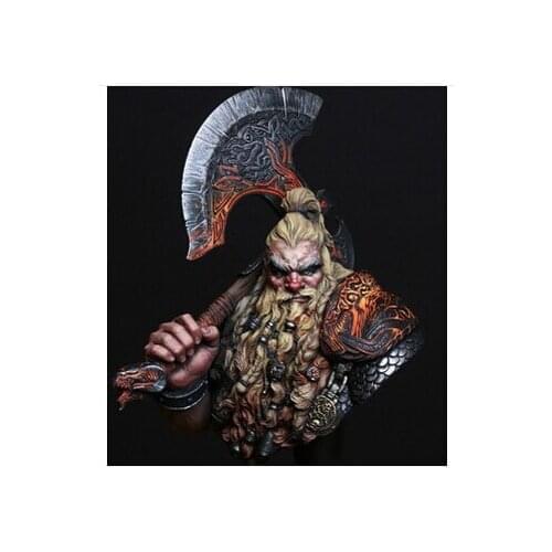 Scale Models 1/10 Dwarf Dragon Resin Bust Model Free Shipping