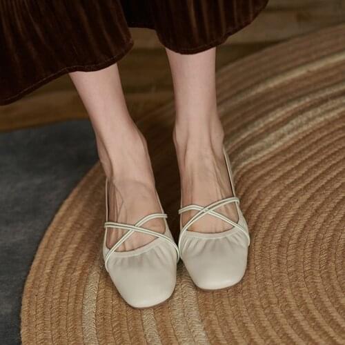 MNIXUAN Women's Ballet Flats With Heels