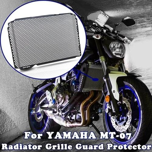MT 07 MT07 Motorcycle Radiator Grille Guard Protector Grill Cover Protection Motorbike AccessorieFor Yamaha MT-07 2015 2016 2017