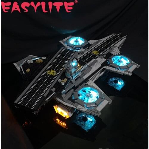 Led Light Kit For 76042 and 07043 The Shield Helicarrier Building Blocks Model DIY Toys Lighting Set Not Included Briks
