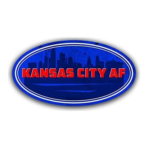 Kansas City Missouri AF (2 Pack) Vinyl Decal Sticker - Car Truck Van SUV Window Wall Cup Laptop - Two 13cm Decals