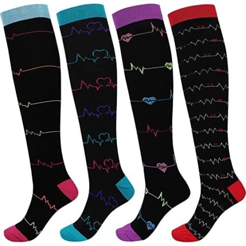 Newest Compression Socks Men Women Golfs Tube Best For Athletic For Pregnant Edema Diabetes, Varicose Veins Nursing Socks