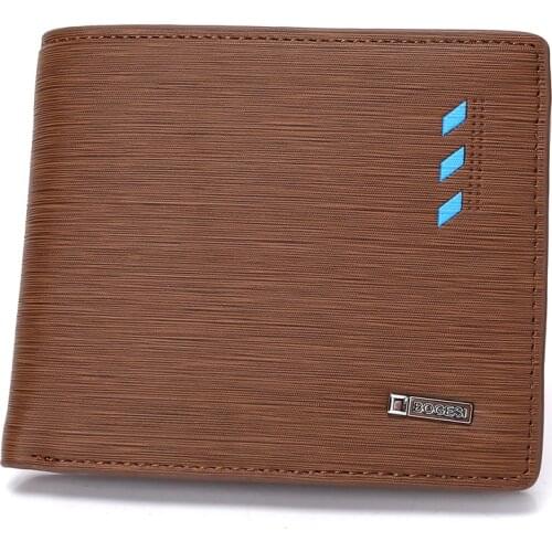 2021 New PU Leather Mens Wallet Male Short Thin Wallets Casual Coin Purse Card Holder Photo Holder Leisure