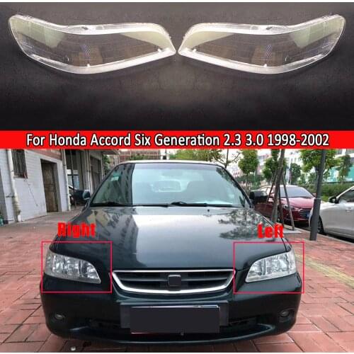 Front Headlamps Glass Headlights Lampshades Shell Masks Lens For Honda Accord Six Generation 2.3 3.0 1998 1999 2000 2001 2002