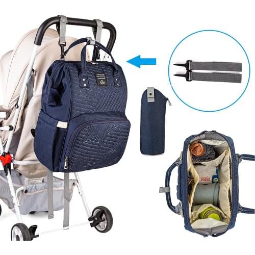 Lequeen New Fashion Mummy Maternity Bag Large Capacity Nappy Bag Travel Backpack Stroller Nursing Diaper Bag for Baby Care