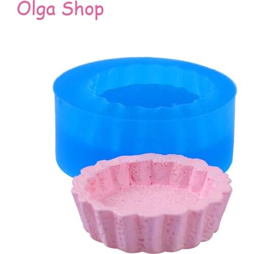 GYL082 32.3mm 3D Cake Bottom Silicone Mold - Cupcake Tart / Base Mold Sugarcraft Fondant Candy Resin Clay Jewelry Handmade