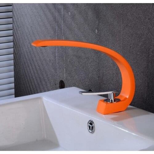 Basin Faucets Modern Bathroom Mixer Tap Rose Gold Washbasin Faucet Single Handle Single Hole Hot and Cold Waterfall Faucet