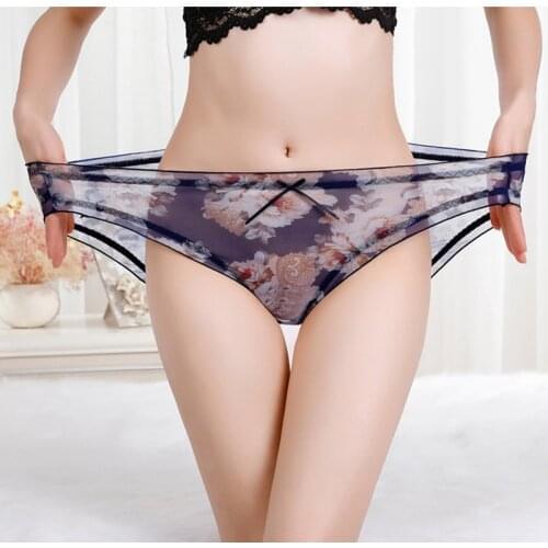 Ultra-thin Intimates Girls Underwears Leopard print plus size 5XL Sexy Lingeries Mesh transparent Womens Panties sets