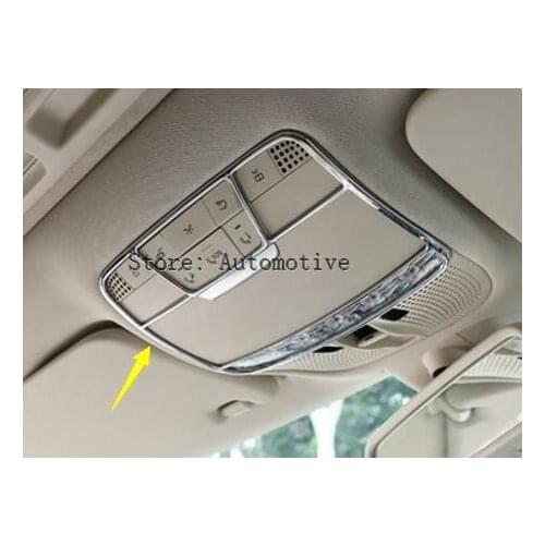 1pc ABS Front Inner Reading Lamp Decor Trim For Mercedes-Benz E-Class W213 2016 2017