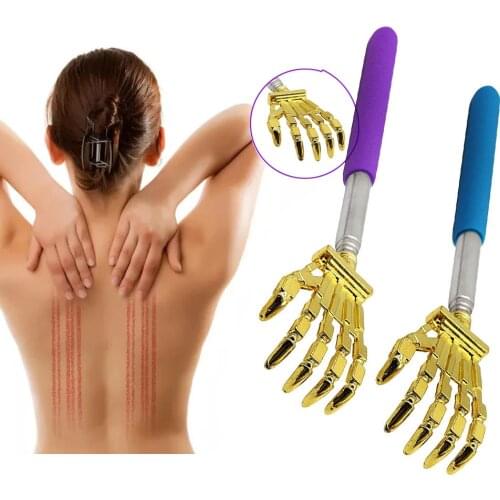 1pcs Back Scratcher Telescopic Scratching Backscratcher Massager Kit Back Scraper Extendable Telescoping Itch Health Products