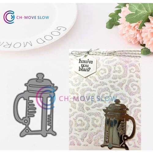 2019 New Arrival CH Teapot Metal Cutting Dies 3D DIY Scrapbooking Carbon Sharp Craft Die Photo Invitation Cards Decoration