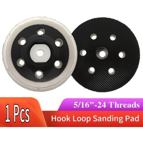 3 Inch 6 Holes Hook and Loop Backing Plate 5/16"-24 Threads Polishing Buffing Sanding Pad for Dual Action Car Polisher Sander