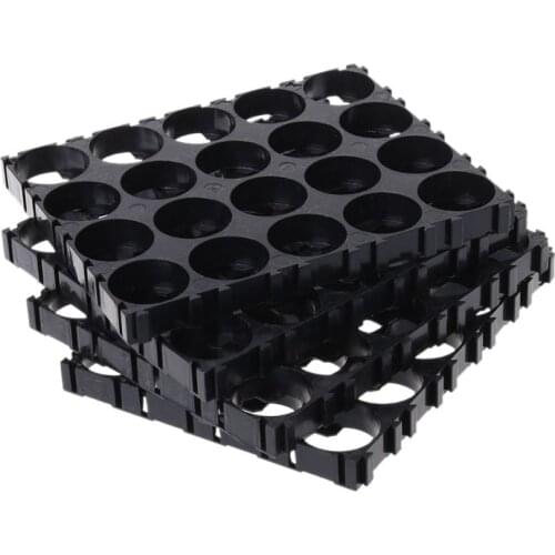 4x Black 18650 Battery 4x5 Cell Spacer Radiating Shell Pack Plastic Heat Holder