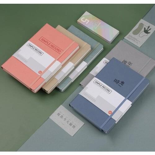 A5 Hardcover Bandage Bullet Notebook Journal 80gsm 128/96 Sheets Diary Notebook Daily Weekly Planner Notebook School Stationery