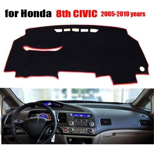 Car dashboard covers For Honda Old Civic 2005 to 2010 left hand drive dash mat covers Auto dashboard protector accessories