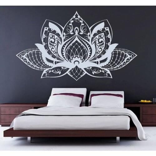 Lotus Flower Wall Decal Mandala wall sticker home decor removable wall art mural HJ1025