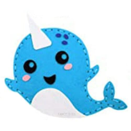 2021 New Whale felt woven toy Cutting Dies Wooden Knife Die Compatible With Most Manual Die Cut Cutters