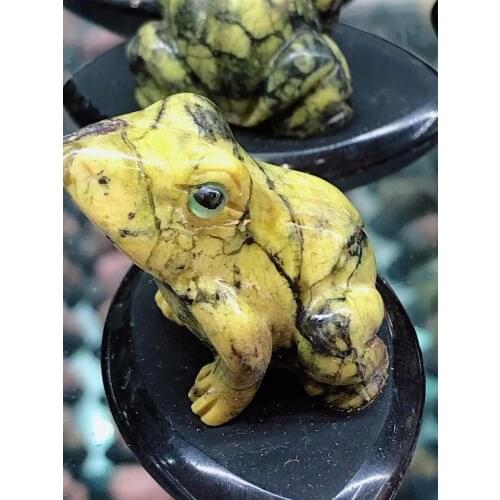 Dragon grain stone feng shui frog ornaments 1PC