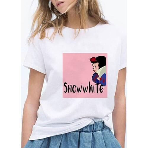 Vintage Hip Hop Tshirt Women Clothes T shirt Harajuku Streetwear Casual T-shirt Graphic Princess Pop Art Printing