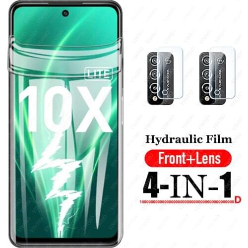 Hydrogel Film For Huawei Honor 10x lite soft tpu Screen Protector on honor 10xlite 10 x light 6.67" Protective Glass camera lens