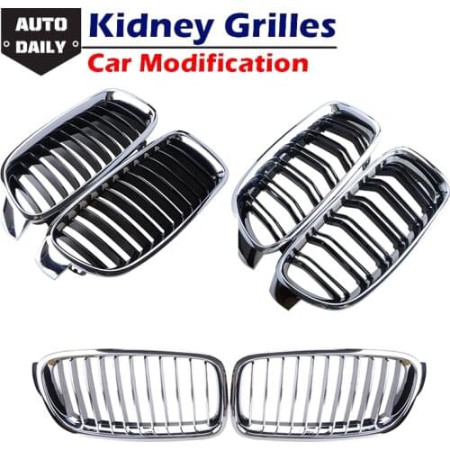 Kidney Grille Chromed Air Inlet Racing Grill Fit For BMW 3-Series F30 F35 2012-2017, Modified Part Car Accessories