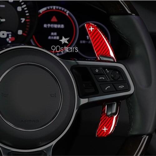 Carbon Steering Wheel Shift Paddle Shifters for Porsche Macan 718 911 997 996 Panamera Cayenne Cayman GTS 918 Spyder Boxster