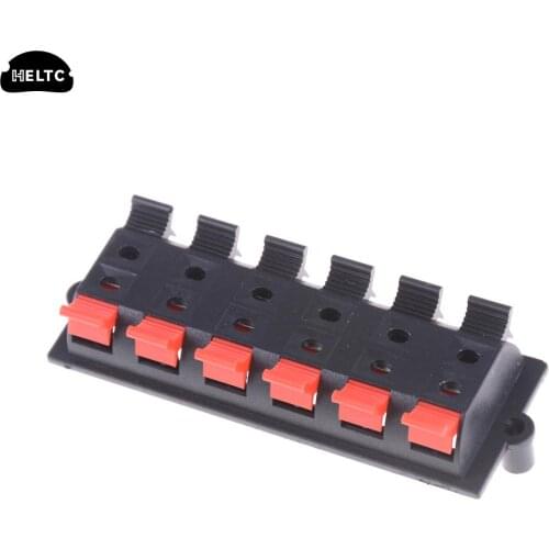 New AC 50V 3A 12 Way 2 Row Push Release Connector Plate Stereo Speaker Terminal Strip Block