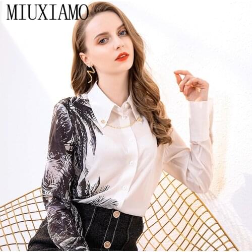 MIUXIMAO Womens White Shirts